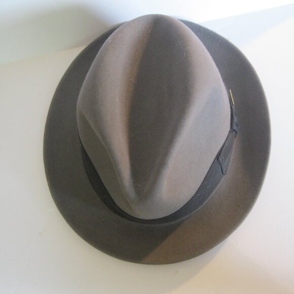 Dobbs Fifth Avenue  Wool Felt Fedora - size 7 1/2"  - Grey/Greige - Picture 7 of 7